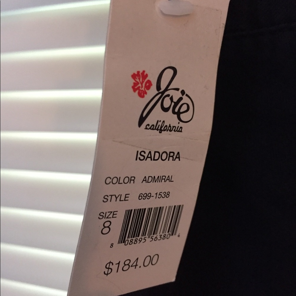 Joie Isadora Linen Pants in Navy Blue